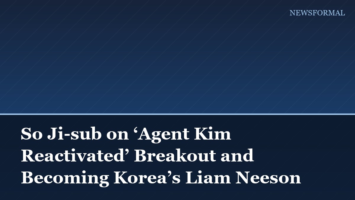So Ji-sub on ‘Agent Kim Reactivated’ Breakout and Becoming Korea’s Liam Neeson