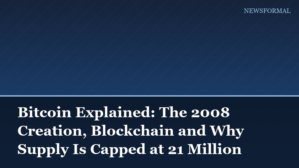 Bitcoin Explained: The 2008 Creation, Blockchain and Why Supply Is Capped at 21 Million