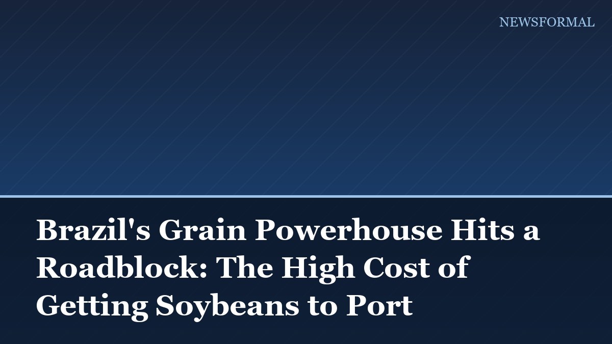 Brazil's Grain Powerhouse Hits a Roadblock: The High Cost of Getting Soybeans to Port