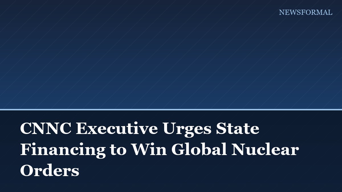 CNNC Executive Urges State Financing to Win Global Nuclear Orders