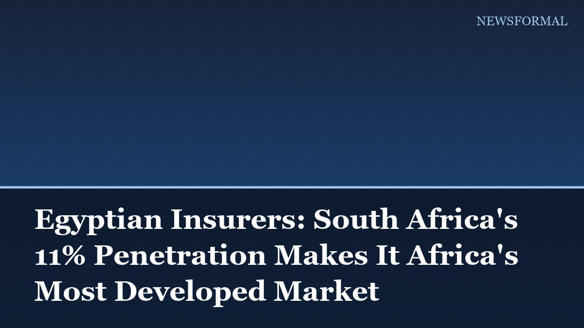 Egyptian Insurers: South Africa's 11% Penetration Makes It Africa's Most Developed Market