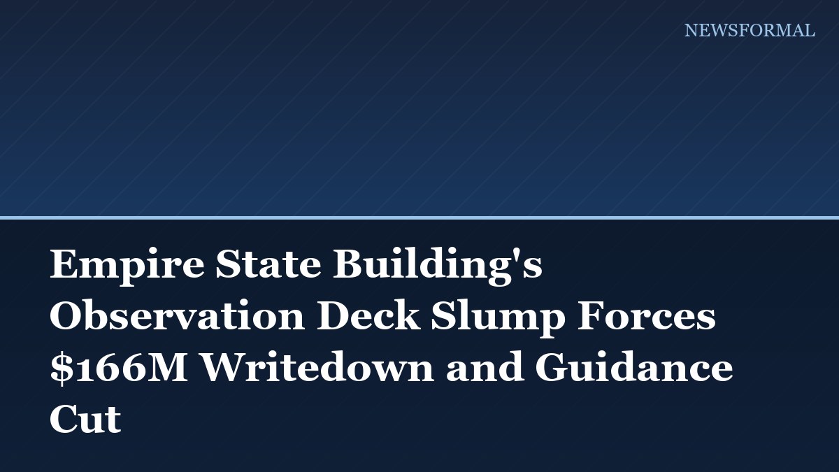 Empire State Building's Observation Deck Slump Forces $166M Writedown and Guidance Cut