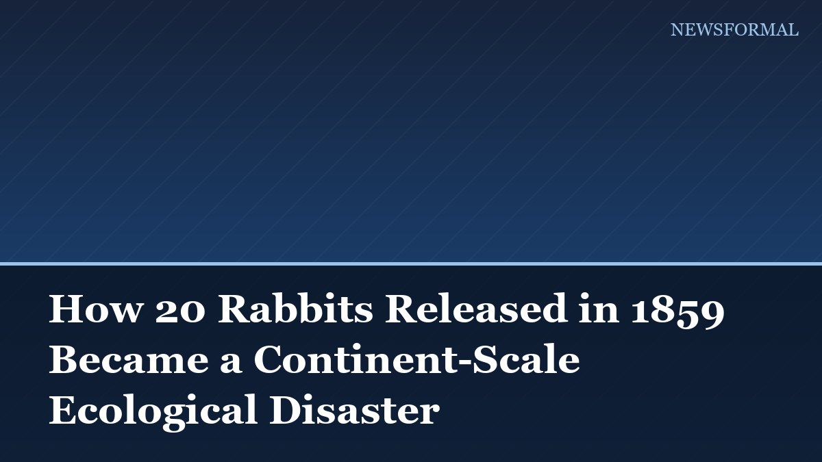 How 20 Rabbits Released in 1859 Became a Continent-Scale Ecological Disaster