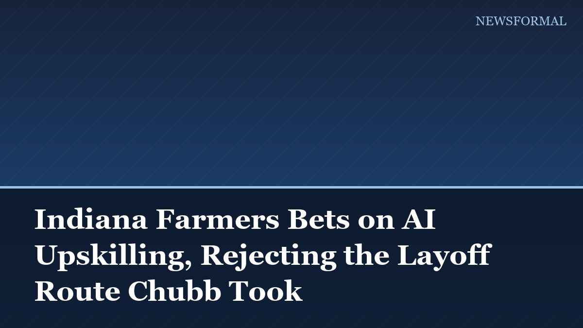 Indiana Farmers Bets on AI Upskilling, Rejecting the Layoff Route Chubb Took