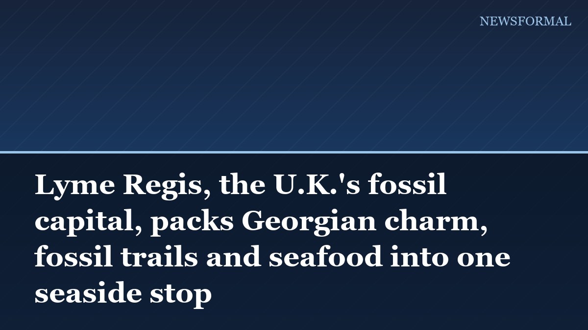 Lyme Regis, the U.K.'s fossil capital, packs Georgian charm, fossil trails and seafood into one seaside stop