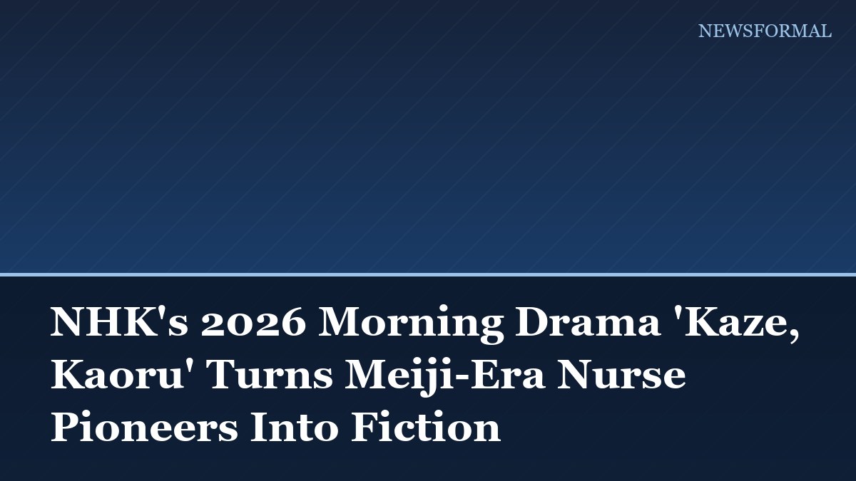 NHK's 2026 Morning Drama 'Kaze, Kaoru' Turns Meiji-Era Nurse Pioneers Into Fiction