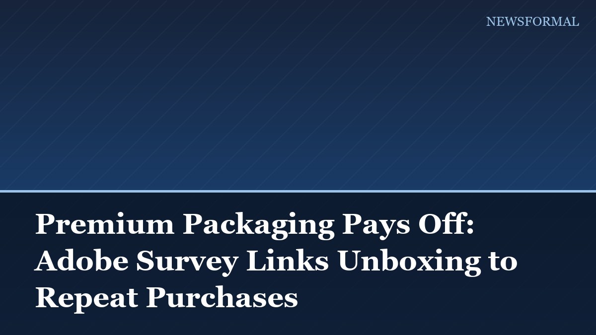 Premium Packaging Pays Off: Adobe Survey Links Unboxing to Repeat Purchases