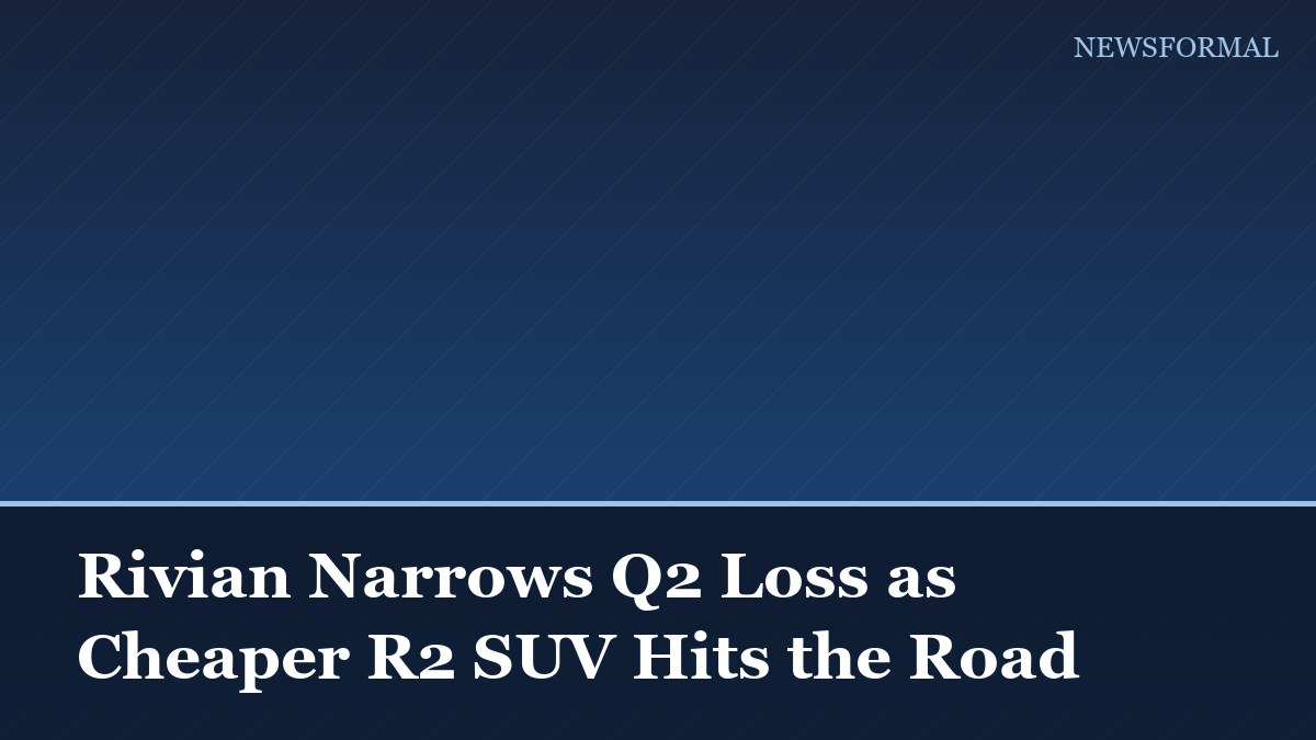 Rivian Narrows Q2 Loss as Cheaper R2 SUV Hits the Road