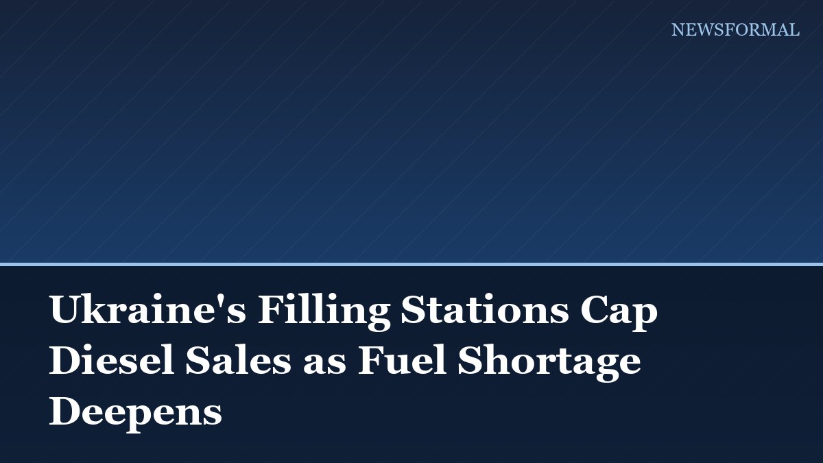 Ukraine's Filling Stations Cap Diesel Sales as Fuel Shortage Deepens
