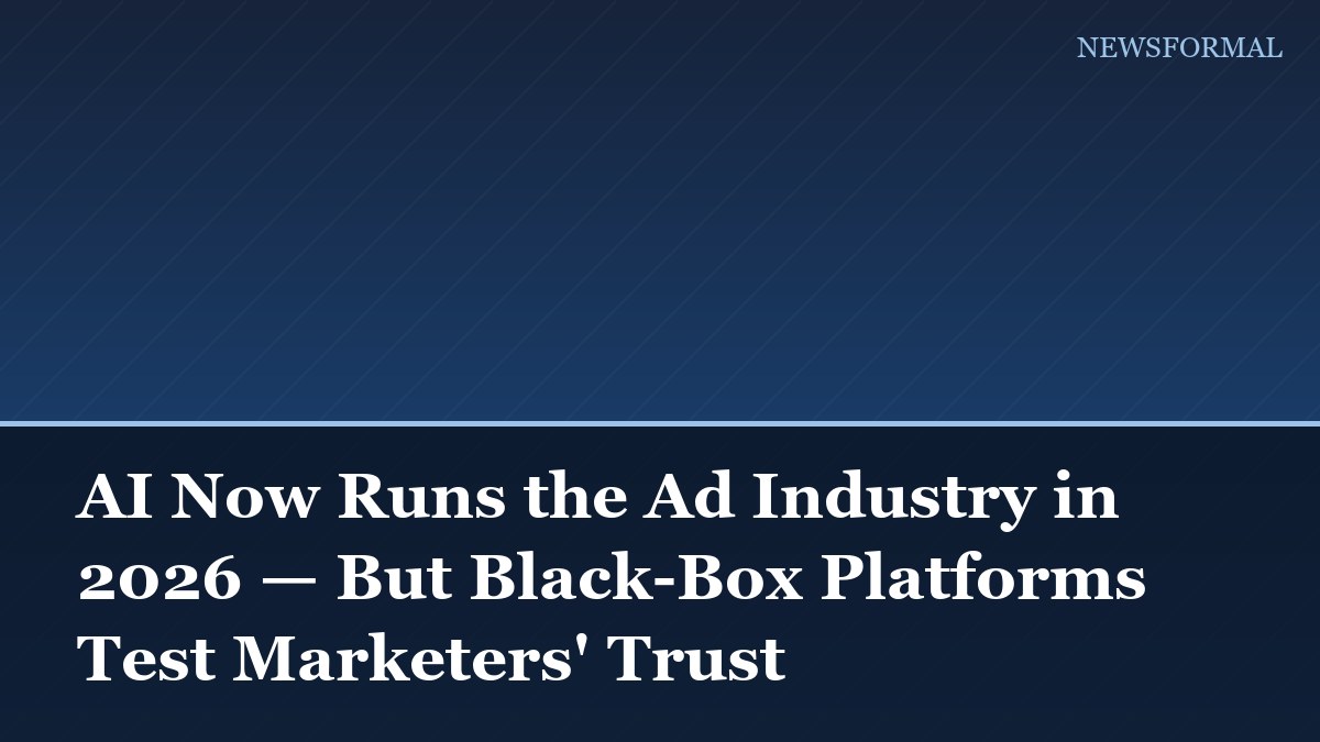 AI Now Runs the Ad Industry in 2026 — But Black-Box Platforms Test Marketers' Trust