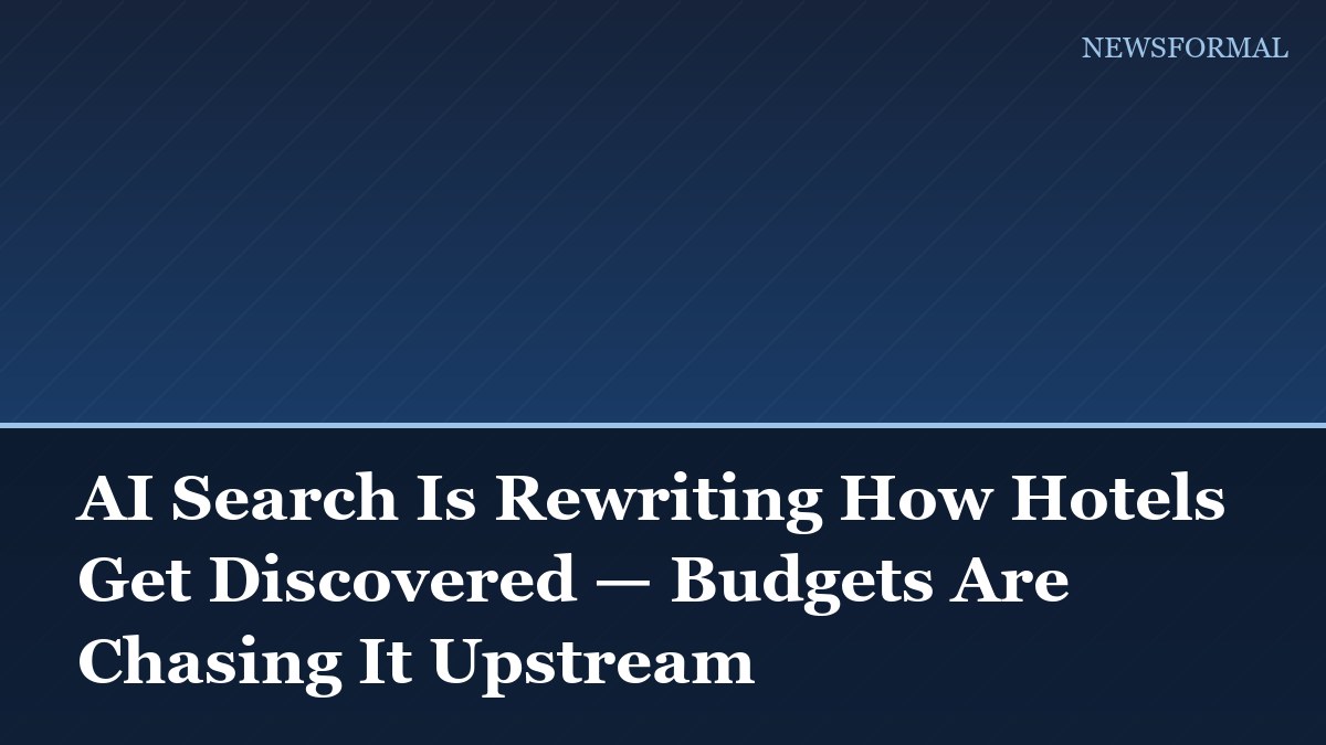 AI Search Is Rewriting How Hotels Get Discovered — Budgets Are Chasing It Upstream