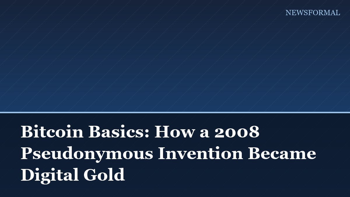 Bitcoin Basics: How a 2008 Pseudonymous Invention Became Digital Gold