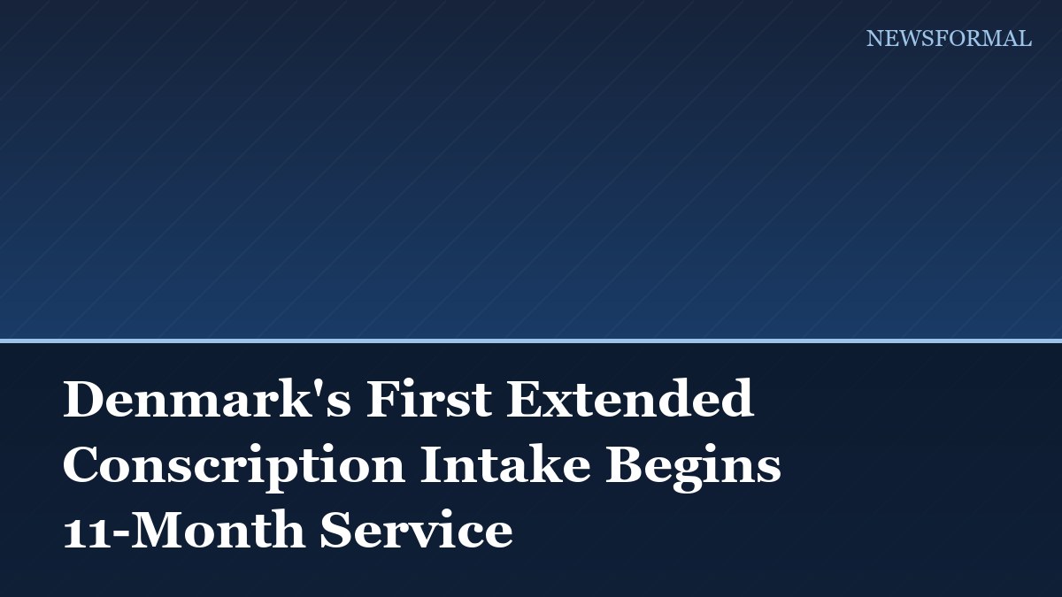 Denmark's First Extended Conscription Intake Begins 11-Month Service