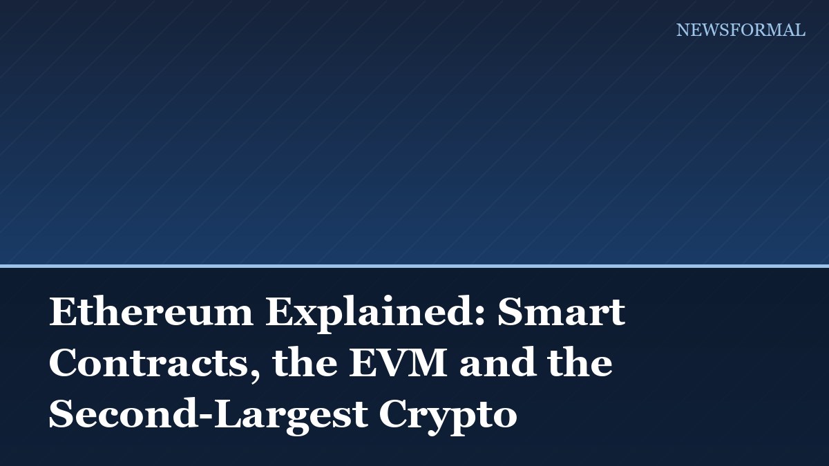 Ethereum Explained: Smart Contracts, the EVM and the Second-Largest Crypto
