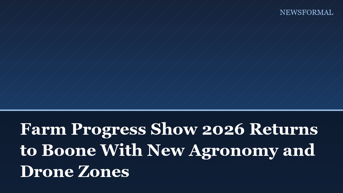 Farm Progress Show 2026 Returns to Boone With New Agronomy and Drone Zones