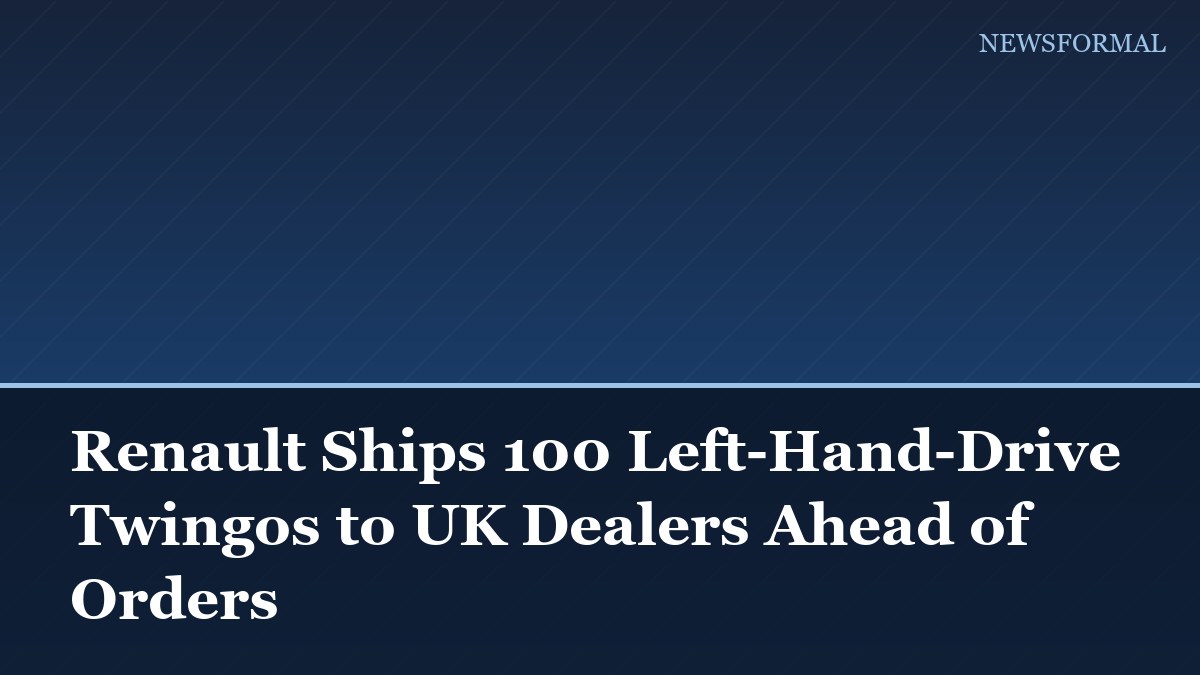 Renault Ships 100 Left-Hand-Drive Twingos to UK Dealers Ahead of Orders