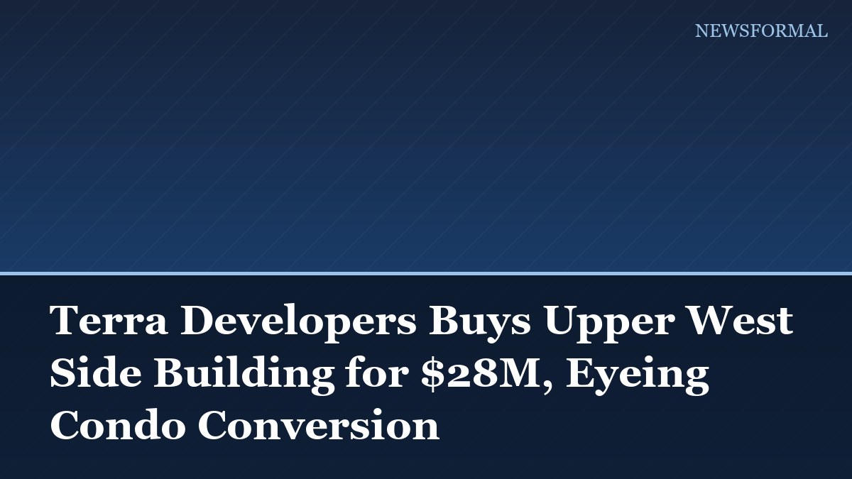 Terra Developers Buys Upper West Side Building for $28M, Eyeing Condo Conversion
