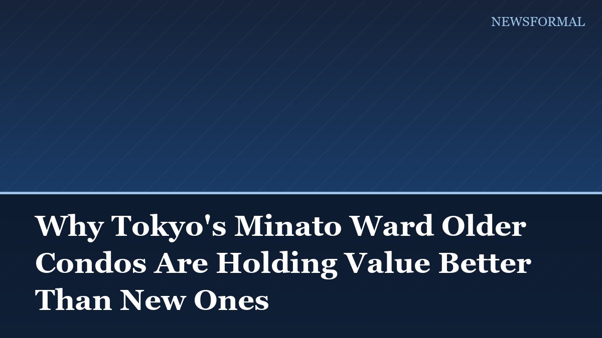 Why Tokyo's Minato Ward Older Condos Are Holding Value Better Than New Ones