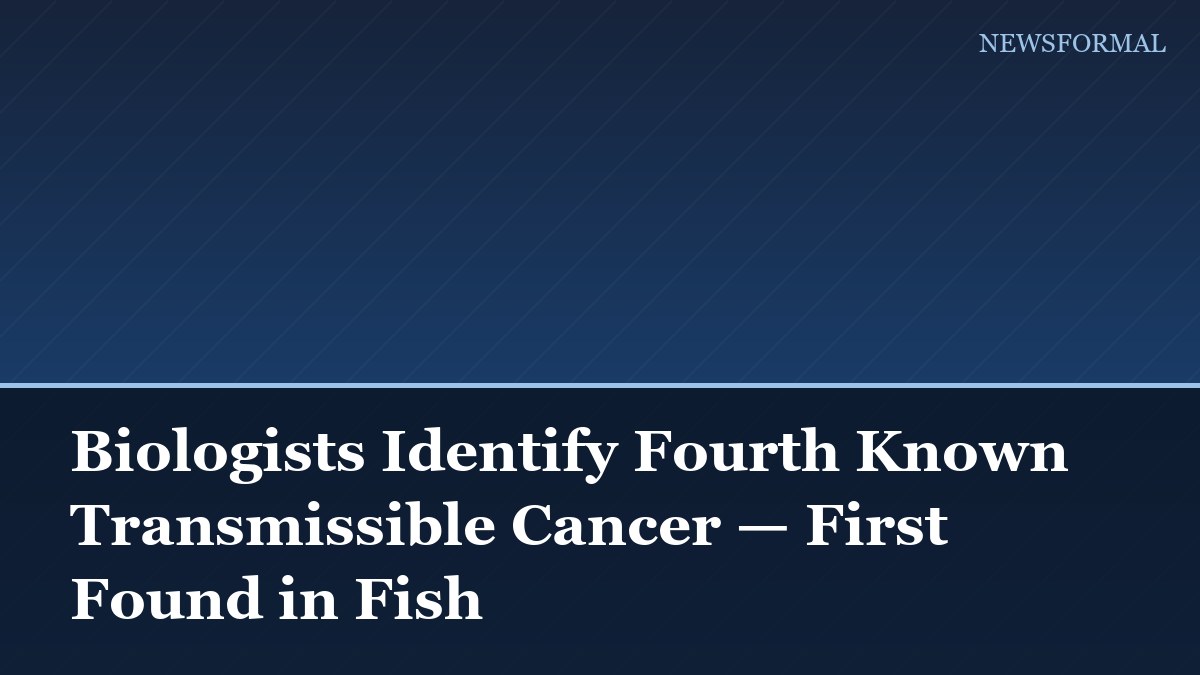 Biologists Identify Fourth Known Transmissible Cancer — First Found in Fish