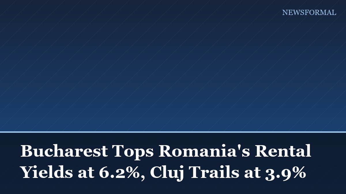 Bucharest Tops Romania's Rental Yields at 6.2%, Cluj Trails at 3.9%