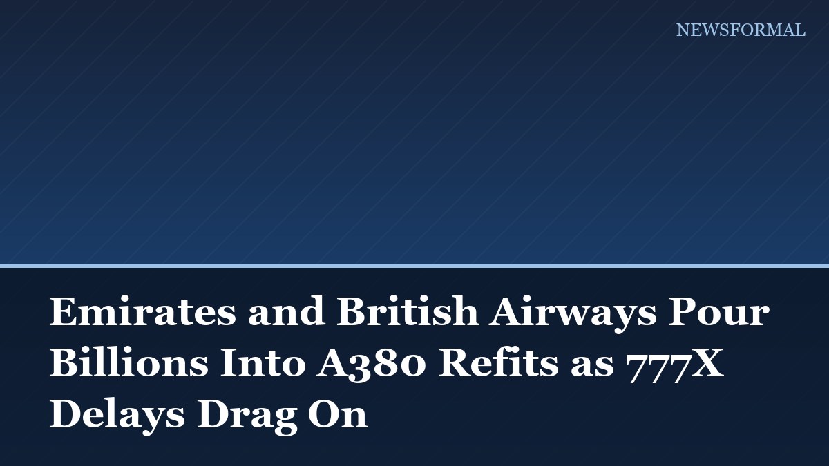 Emirates and British Airways Pour Billions Into A380 Refits as 777X Delays Drag On