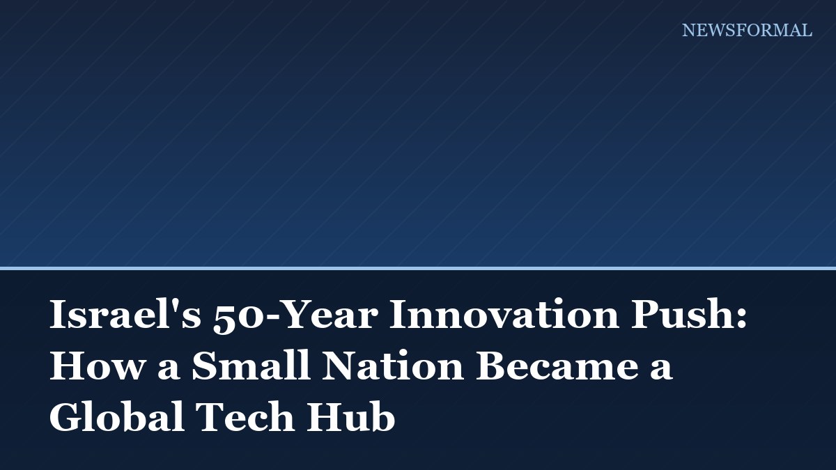 Israel's 50-Year Innovation Push: How a Small Nation Became a Global Tech Hub