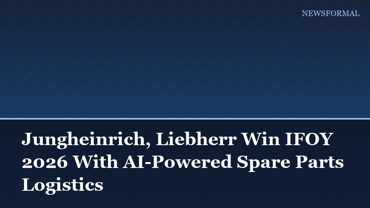 Jungheinrich, Liebherr Win IFOY 2026 With AI-Powered Spare Parts Logistics