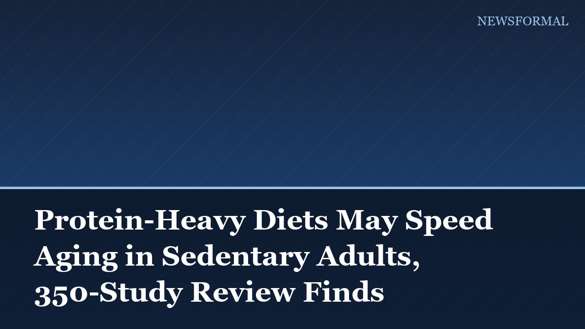 Protein-Heavy Diets May Speed Aging in Sedentary Adults, 350-Study Review Finds