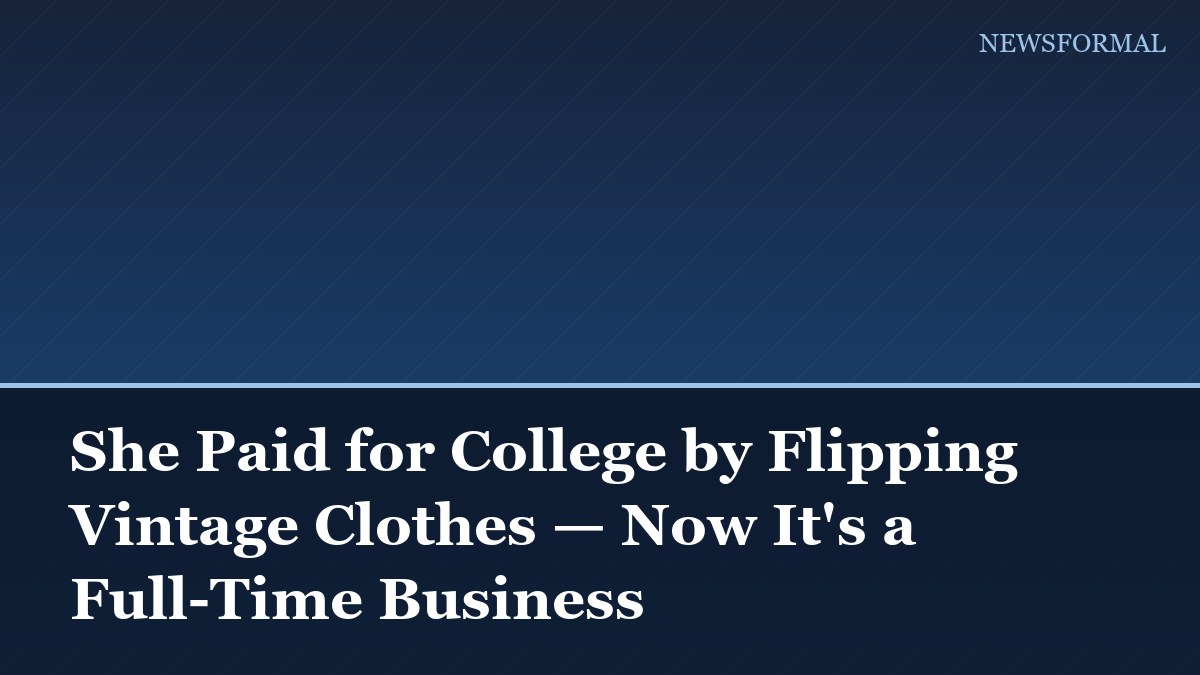 She Paid for College by Flipping Vintage Clothes — Now It's a Full-Time Business