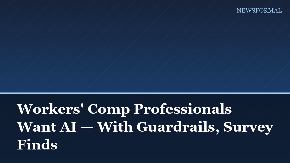 Workers' Comp Professionals Want AI — With Guardrails, Survey Finds