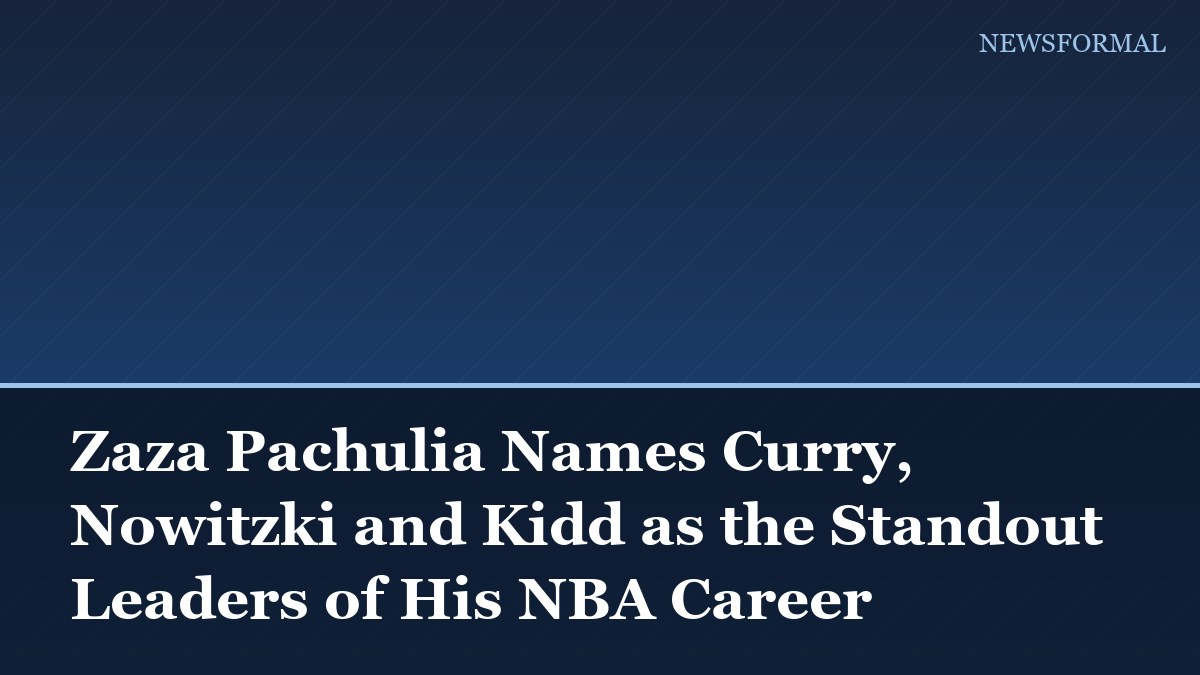 Zaza Pachulia Names Curry, Nowitzki and Kidd as the Standout Leaders of His NBA Career
