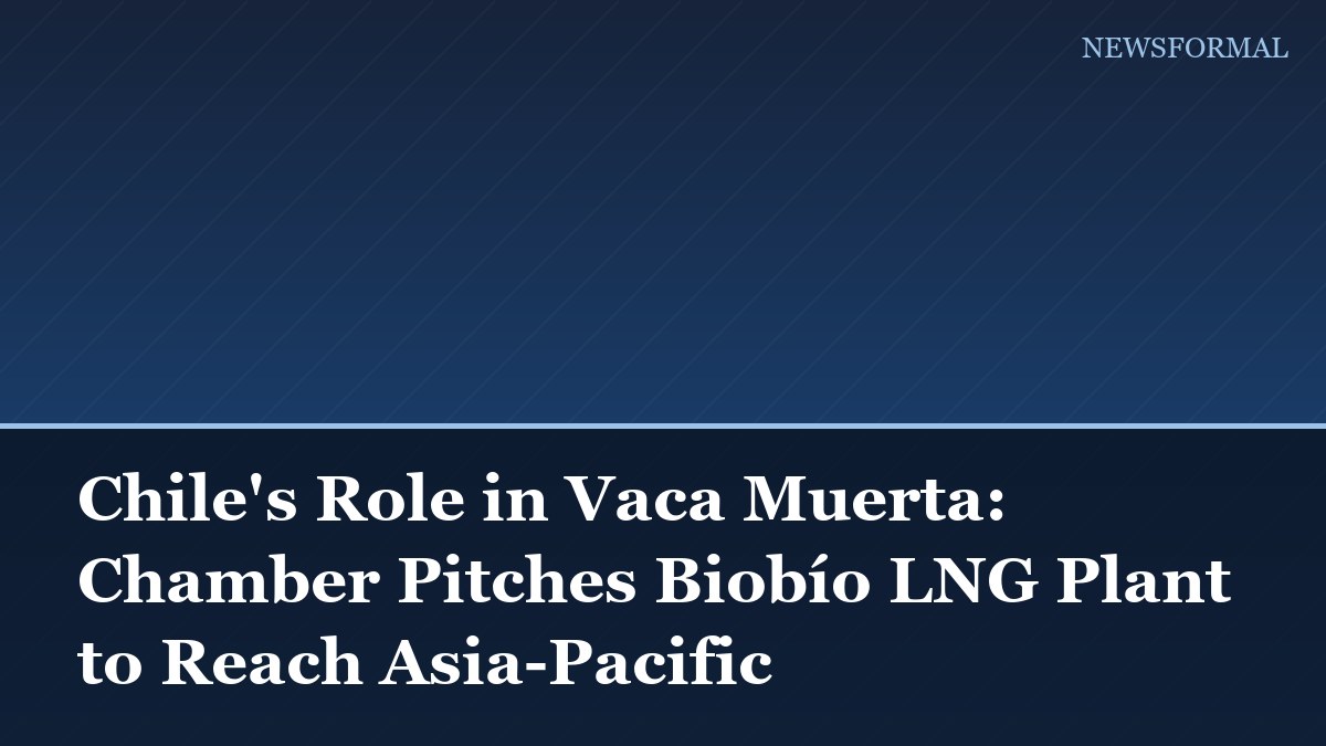 Chile's Role in Vaca Muerta: Chamber Pitches Biobío LNG Plant to Reach Asia-Pacific