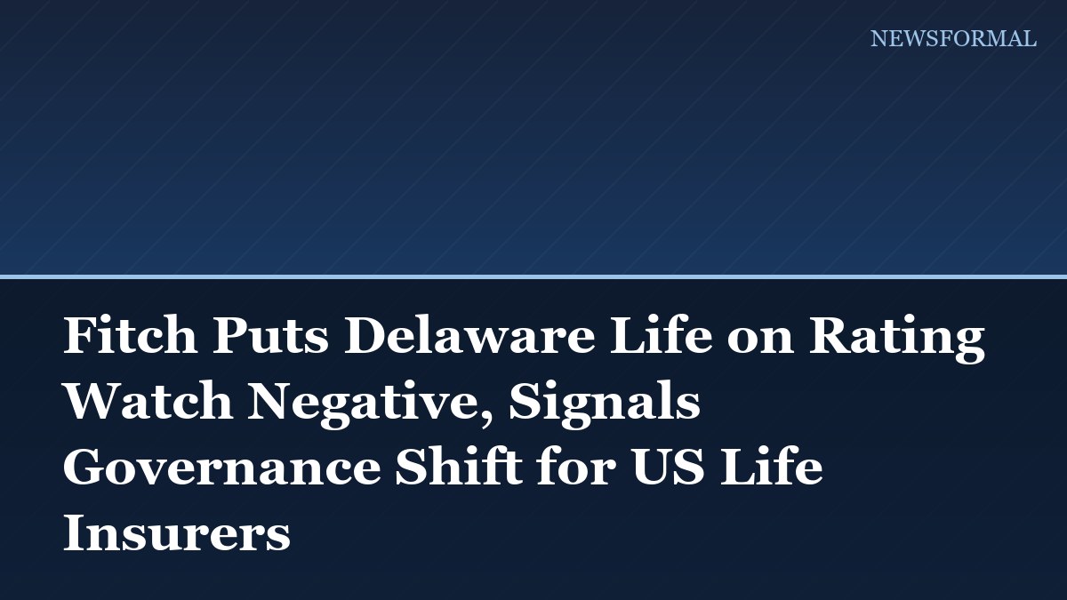 Fitch Puts Delaware Life on Rating Watch Negative, Signals Governance Shift for US Life Insurers