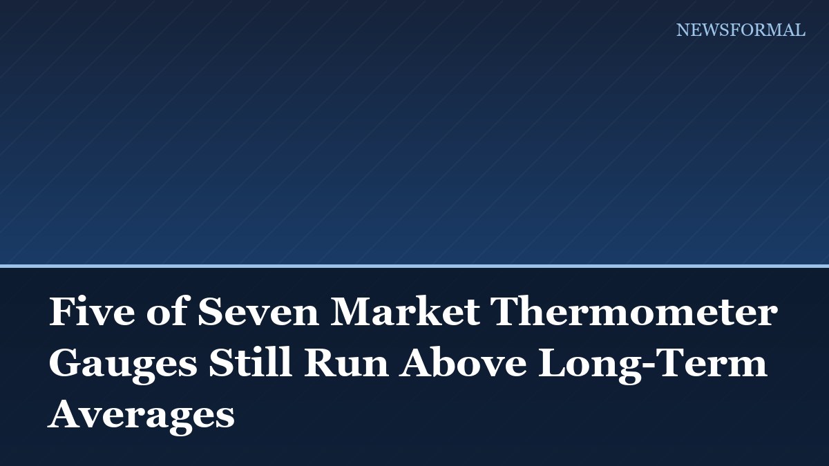 Five of Seven Market Thermometer Gauges Still Run Above Long-Term Averages
