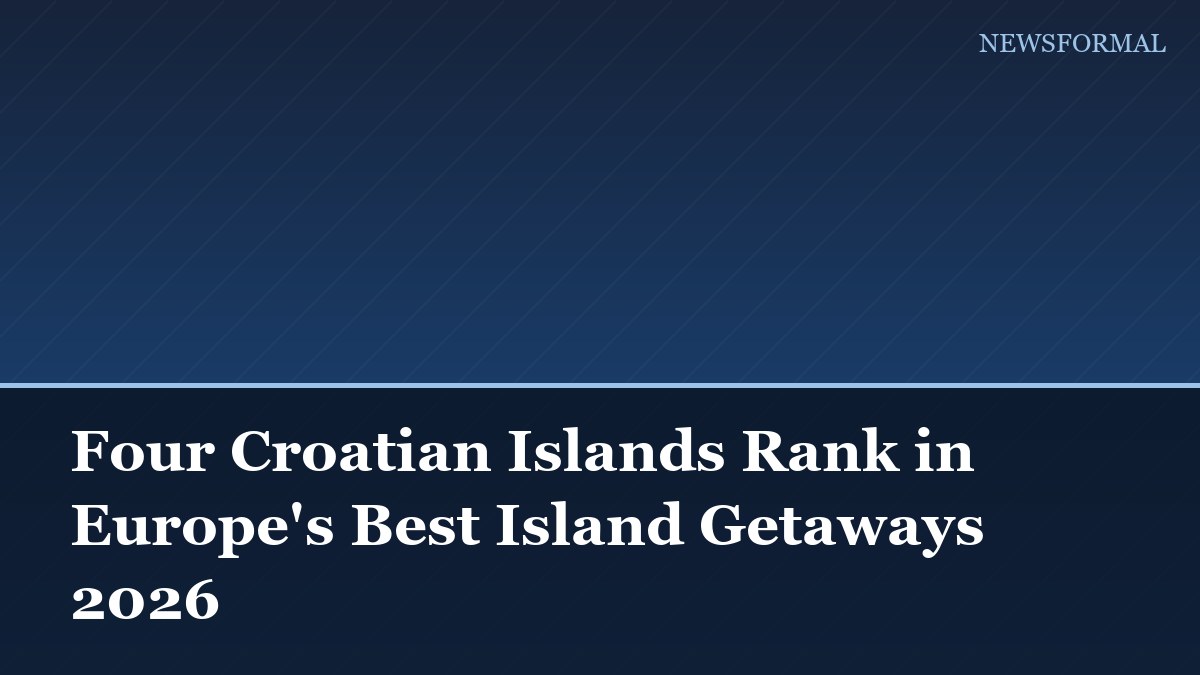 Four Croatian Islands Rank in Europe's Best Island Getaways 2026