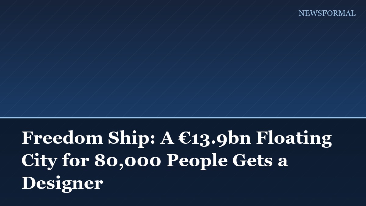 Freedom Ship: A €13.9bn Floating City for 80,000 People Gets a Designer