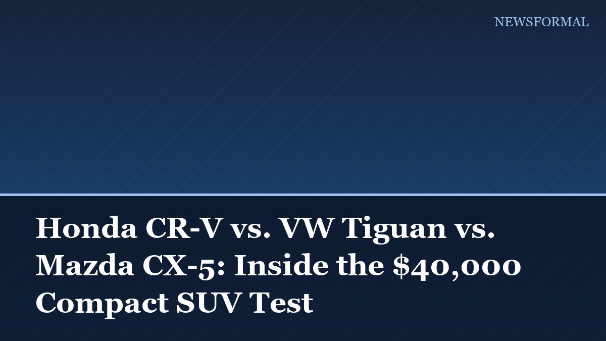 Honda CR-V vs. VW Tiguan vs. Mazda CX-5: Inside the $40,000 Compact SUV Test