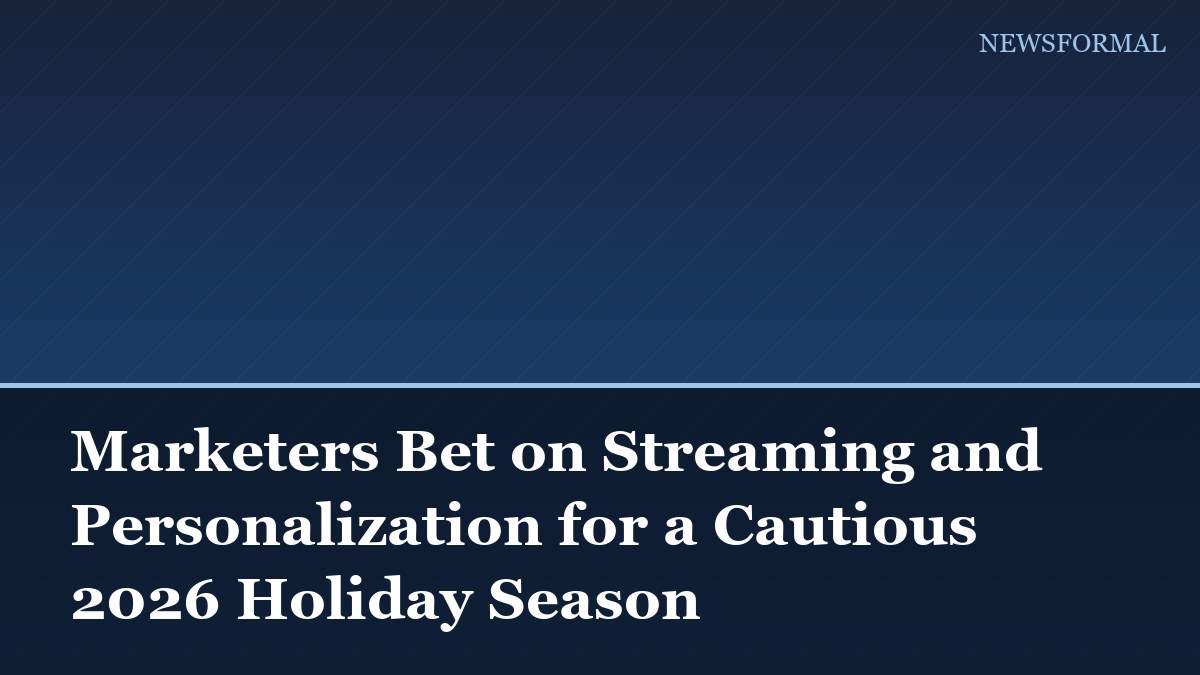 Marketers Bet on Streaming and Personalization for a Cautious 2026 Holiday Season