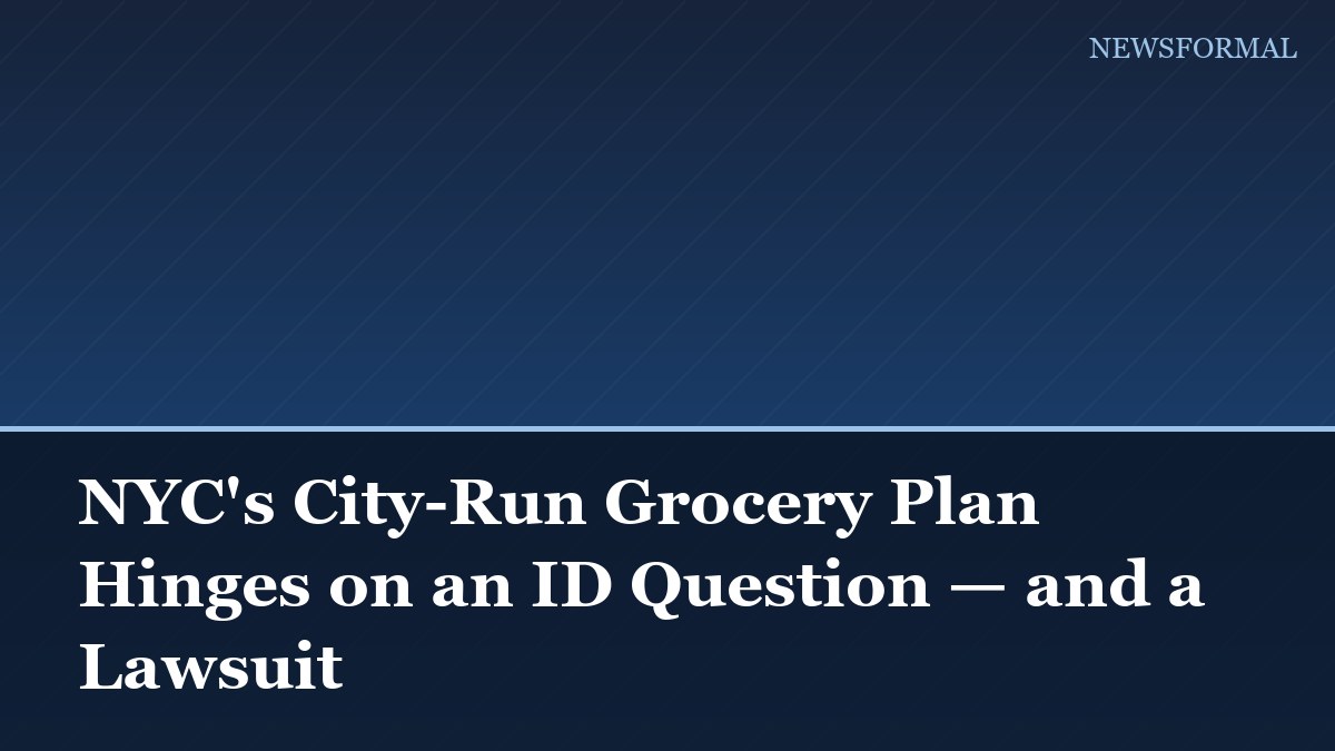 NYC's City-Run Grocery Plan Hinges on an ID Question — and a Lawsuit