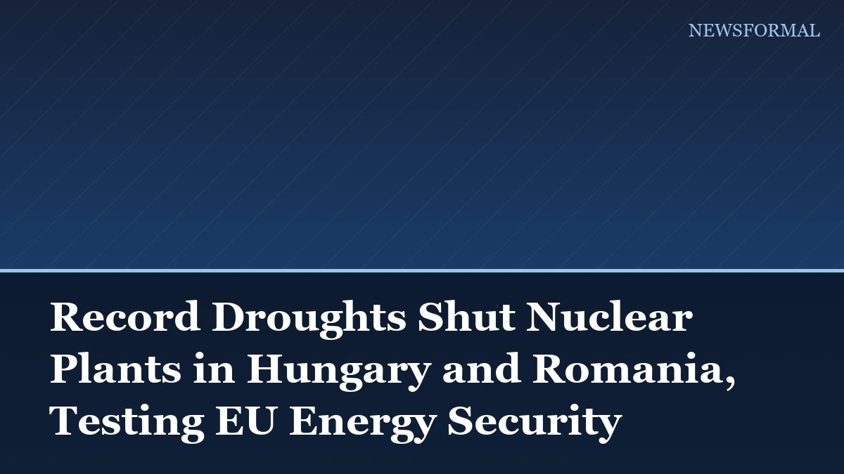 Record Droughts Shut Nuclear Plants in Hungary and Romania, Testing EU Energy Security