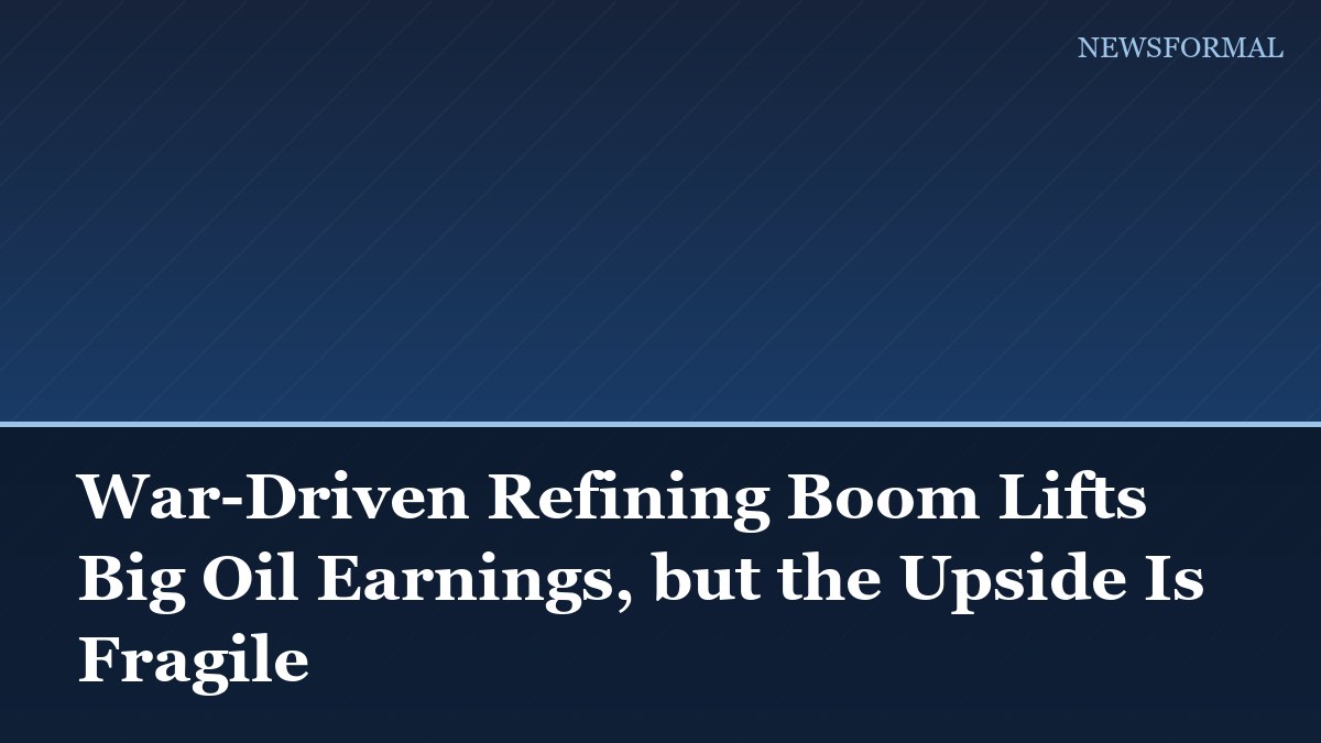 War-Driven Refining Boom Lifts Big Oil Earnings, but the Upside Is Fragile