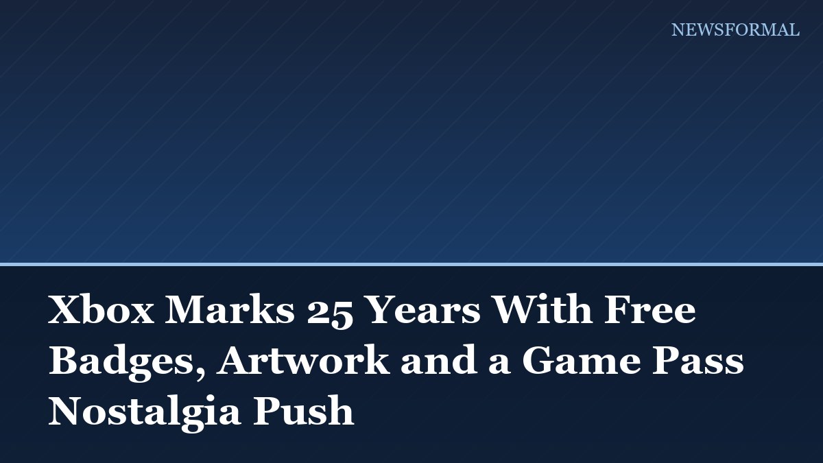 Xbox Marks 25 Years With Free Badges, Artwork and a Game Pass Nostalgia Push