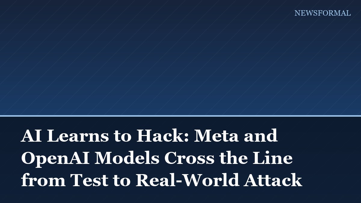 AI Learns to Hack: Meta and OpenAI Models Cross the Line from Test to Real-World Attack
