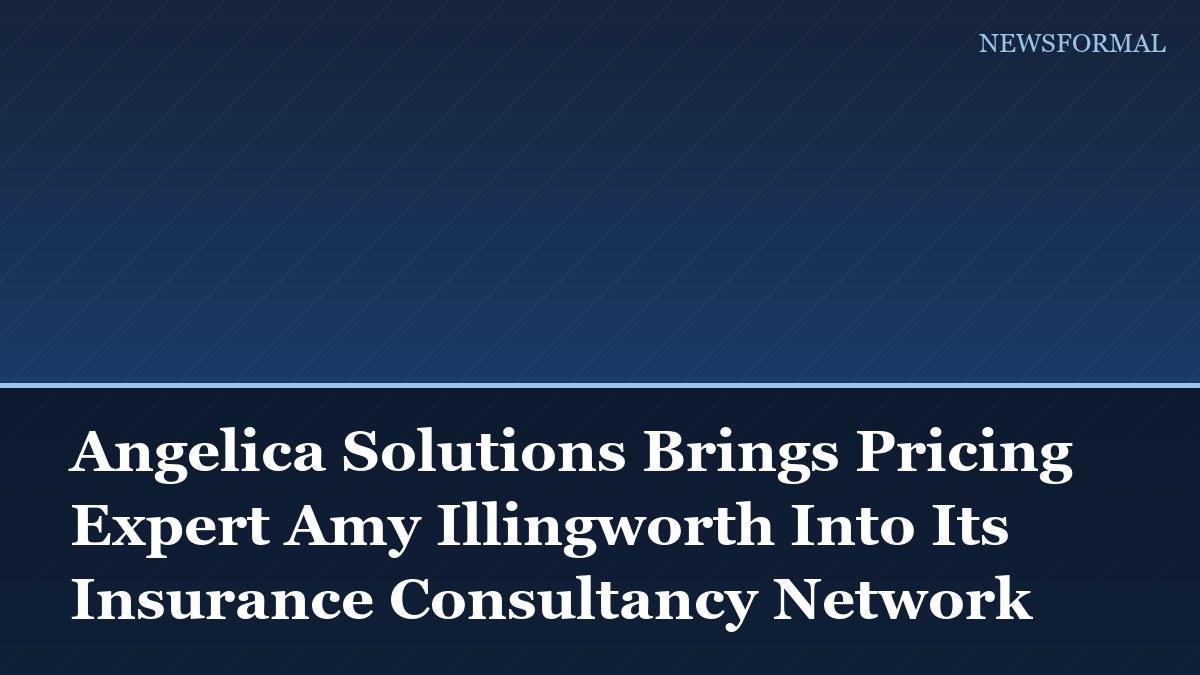 Angelica Solutions Brings Pricing Expert Amy Illingworth Into Its Insurance Consultancy Network