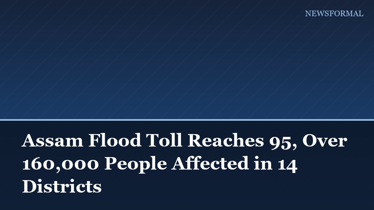 Assam Flood Toll Reaches 95, Over 160,000 People Affected in 14 Districts