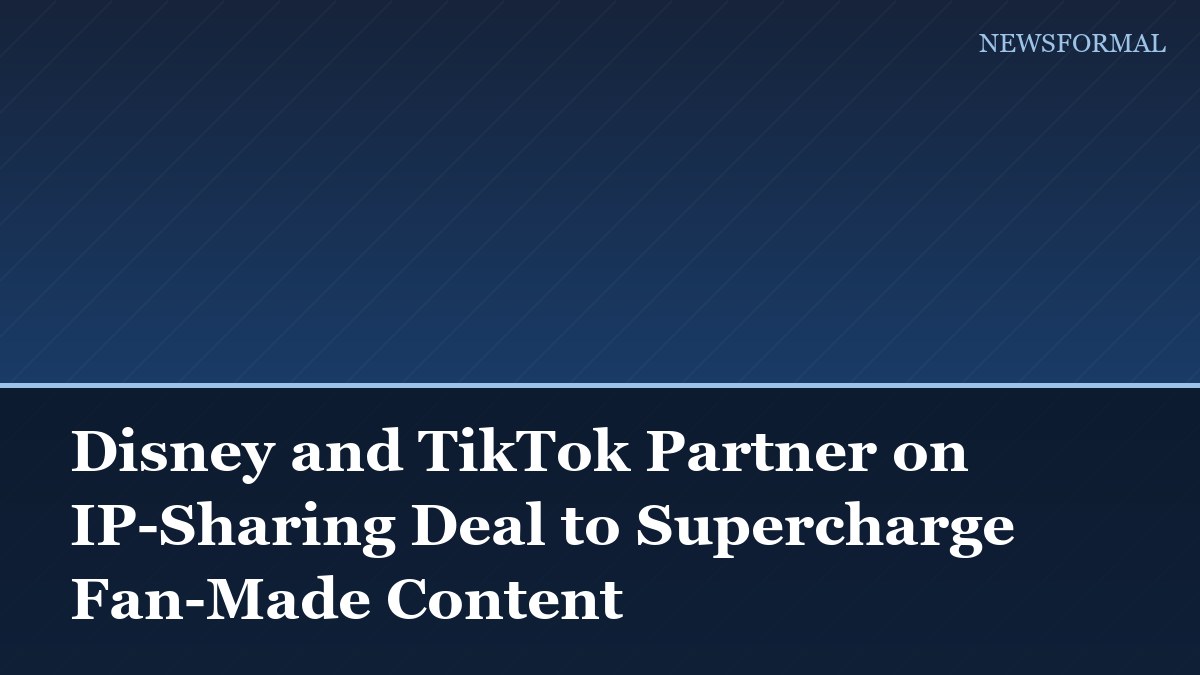 Disney and TikTok Partner on IP-Sharing Deal to Supercharge Fan-Made Content