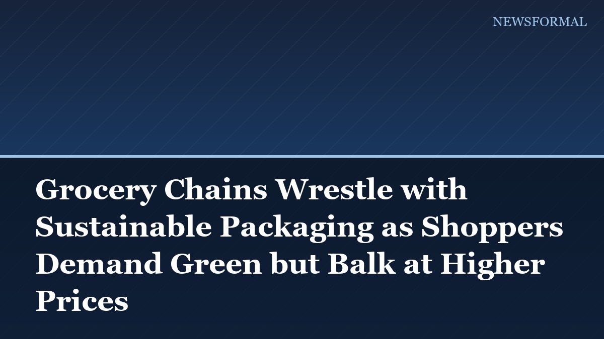 Grocery Chains Wrestle with Sustainable Packaging as Shoppers Demand Green but Balk at Higher Prices