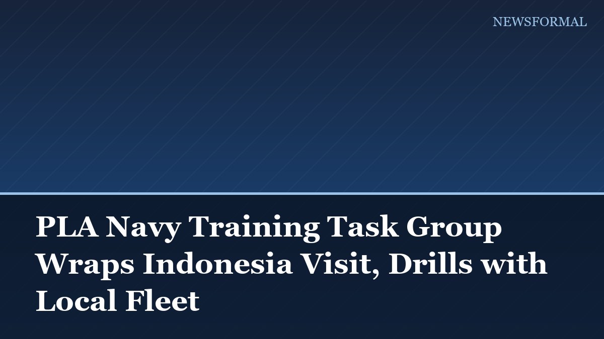 PLA Navy Training Task Group Wraps Indonesia Visit, Drills with Local Fleet