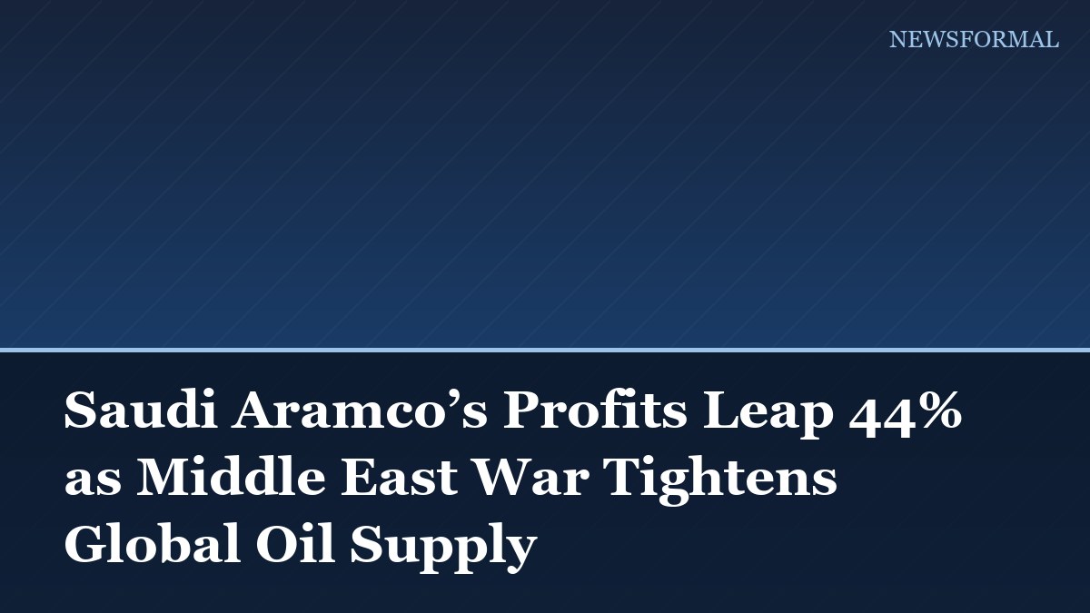 Saudi Aramco’s Profits Leap 44% as Middle East War Tightens Global Oil Supply