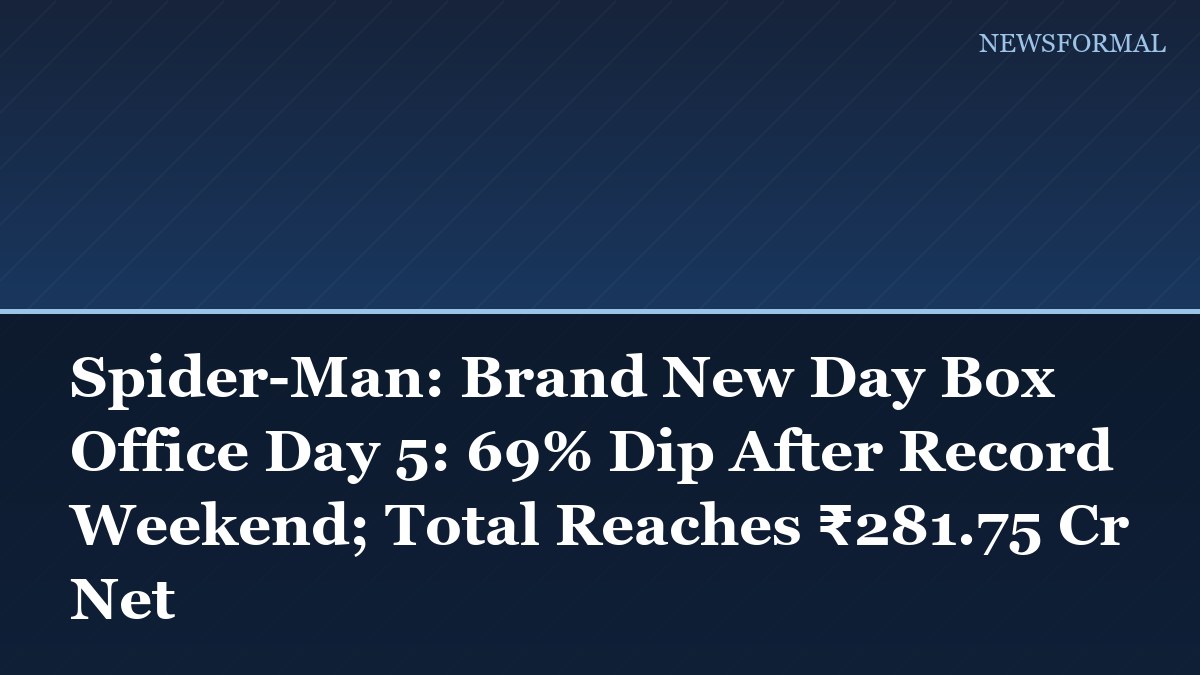 Spider-Man: Brand New Day Box Office Day 5: 69% Dip After Record Weekend; Total Reaches ₹281.75 Cr Net